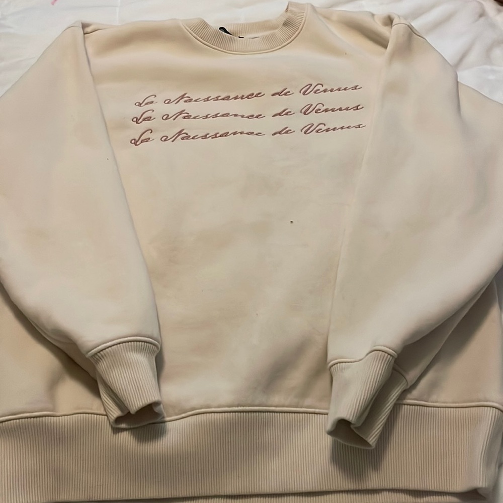 tan crew neck from forever 21 size small.